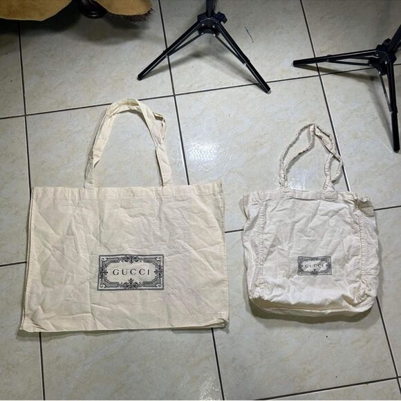 Gucci Handbags - Authentic Gucci Canvas Bag X2 tote bags / Dust bag